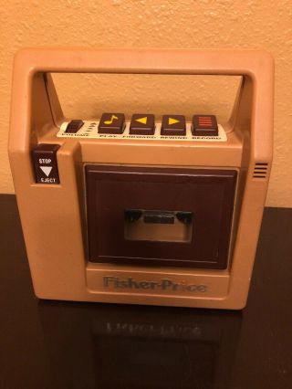 Vintage 1980 Fisher Price 826 Cassette Tape Recorder Player