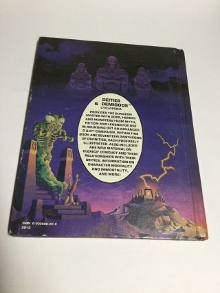 Advanced Dungeons And Dragons Deities And Demigods 1st Print Cthulhu 2