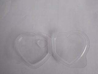 Box of 75 TY Beanie Baby Heart Shaped Tag Protectors Snap Style 2
