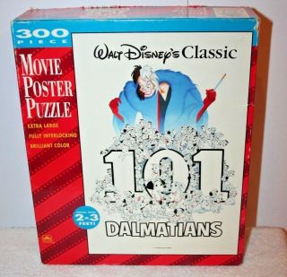 Walt Disney Classic 101 Dalmatians Movie Poster Puzzle 300 Piece 2 