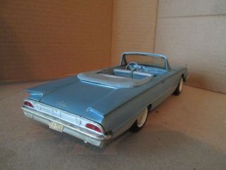 1960 Ford Galaxie Sunliner Conv Dealer Promo DISPLAY PIECE look good blue loose 3