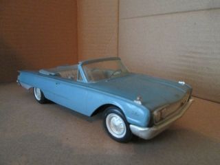 1960 Ford Galaxie Sunliner Conv Dealer Promo DISPLAY PIECE look good blue loose 4