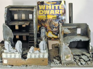 Ruined Cityfight Buildings Painted White Dwarf Featured Terrain