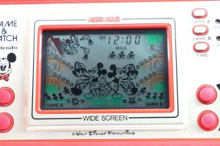 Postage Nintendo Game & Watch Mickey Mouse MC - 25 Boxed Japan Great Cond. 3
