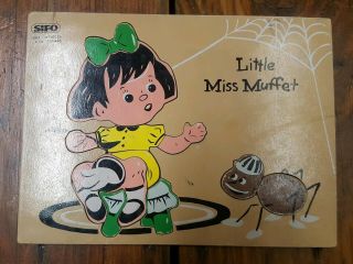 Sifo Wooden Puzzle Little Miss Muffet Wood Vintage Educational School