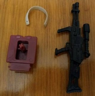 GI JOE COBRA HEAVY MACHINE GUNNER SAW VIPER FIGURE COMPLETE 1990 With File Card 6