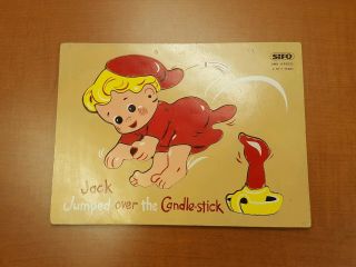 Sifo Wooden Puzzle Jack Jumped Over The Candle - Stick Wood Vintage Educational