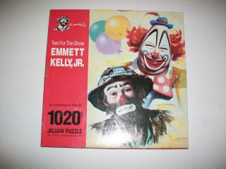Pre - Owned Hoyle Emmett Kelly,  Jr.  Two For The Show Jigsaw Puzzle 1990