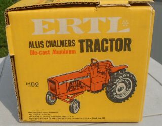 1960s ERTL Allis Chalmers Diecast Aluminum 1/16 Scale Tractor 190 - 3