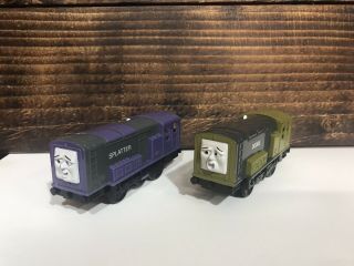 Thomas & Friends Trackmaster Dodge & Splatter Motorized Trains 3