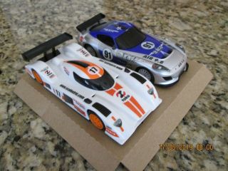 (2) Scalextric 1/32 Slot Cars (continental Gt1 & Gt2)
