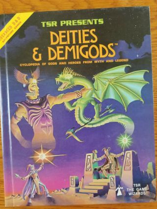 Ad&d Deities & Demigods Hc Tsr Cthulhu Elric Melnibonean Mythos