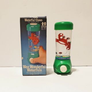 Vintage 1977 Tomy Wee Wonderful Waterfuls Claws Water Game W/ Box