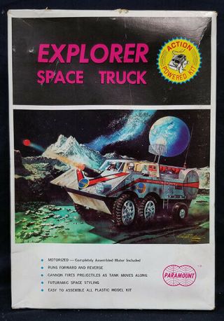 Vintage Paramount 3103 1/25 Motorized Explorer Space Truck Model Kit