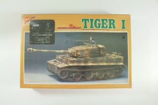 Nichimo 1/35 Scale Remote Control Tiger I German Tank Model Kit Kit
