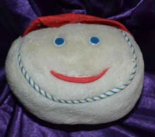 Rare Vintage Musical Plush Baseball " Take Me Out To The Ball Game " Wind Up Toy
