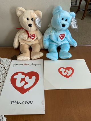 Ty Beanie Baby - Thank You Bears (dealer Exclusive)