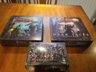 Folklore: The Affliction Board Game With Dark Tales Expansion And Miniatures Set