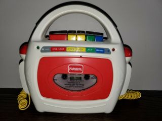 Playskool Sing Along Cassette Tape Player Recorder Dual Two 2 Microphone Ps - 455