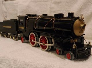 Mth Tinplate Black Ives Steam Locomotive 10 - 1123 - 1