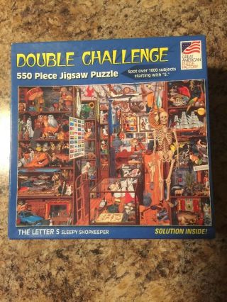 Great American Puzzle Factory Double Challenge 550 Piece Jigsaw Puzzle