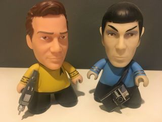 Nycc Exclusive Kirk And Spock 4.  5 " Star Trek Titans Vinyl Figure