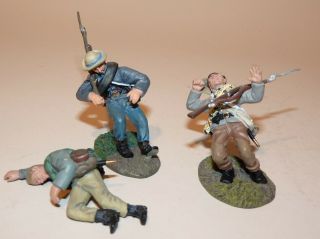 Conte American Civil War,  Confederate Wounded,  3 Figures 4