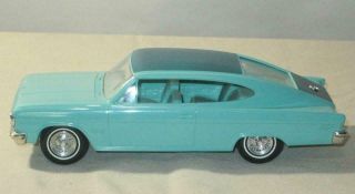 Dealer Promo Model Car AMC Marlin Friction 1966 Turqois blue 3