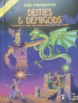 AD&D Deities & Demigods 1980 TSR 144 pages WITH CTHULU AND ELRIC COND 4