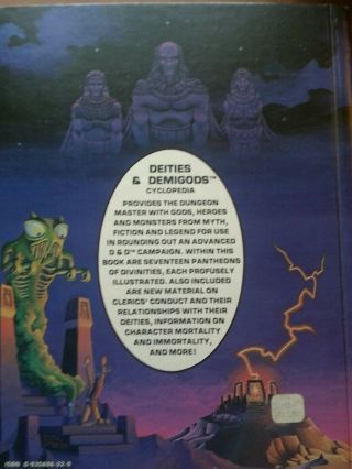 AD&D Deities & Demigods 1980 TSR 144 pages WITH CTHULU AND ELRIC COND 6
