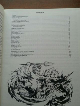 AD&D Deities & Demigods 1980 TSR 144 pages WITH CTHULU AND ELRIC COND 8