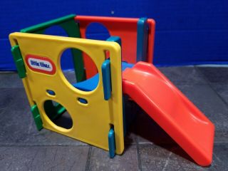 Vintage Little Tikes Tykes Doll House Size Activity Cube Jungle Gym Slide