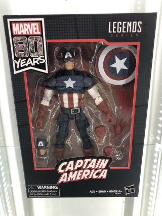 Marvel Legends 80th Anniversary Captain America Walmart Exclusive Nib