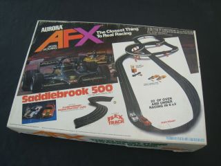 1979 Aurora Afx Slot Car Set – Saddlebrook 500 Ho Race Set 2 Cars 2340