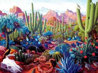 Cactusland - 1000pc Jigsaw Puzzle By Sunsout