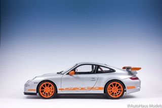 1/18 Autoart Porsche 911 (997) Gt3 Rs Carrera Silver & Orange