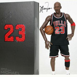 Real Masterpiece Michael Jordan 23 Black Jersey 1/6 Action Figure