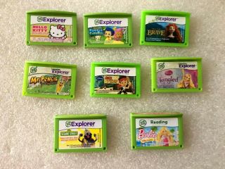 Set Of 8 Leapfrog Leappad & Leapster Explorer Game Cartridges