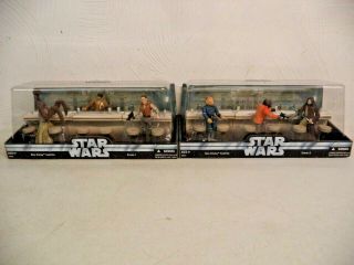 2004 Hasbro Star Wars A Hope Mos Eisley Cantina Scene 1 And 2 Complete Set
