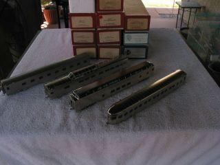 Brass Santa Fe " The Chief " 11 Car Passenger Train,  Plated & Factory Lettered.