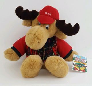 20 " 1997 Max The Moose Commonwealth Stuffed Animal Plush Toy Lodge Winter Decor