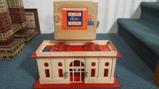 Lionel Prewar Tin 116 Toy Train Station Boxed With Operating Instructions Old