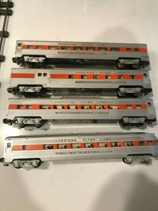 American Flyer - S Scale - Haven - 960 - 963 Passenger Cars - Lighted - Full Set Of 4