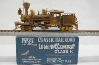 United Ho Brass Classic Railroad Logging Climax Class B Locomotive Pfm Japan