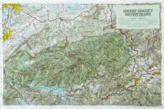 Hubbard Scientific Raised Relief Map 403 Great Smoky Mountain National Park