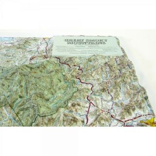 Hubbard Scientific Raised Relief Map 403 Great Smoky Mountain National Park 2