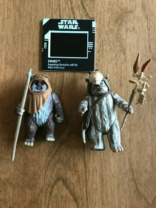 1997 Kenner Star Wars Power Of The Force Ewoks Wicket Logray Freeze Frame Loose