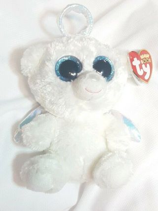 Halo The Angel Bear (6 inch) Ty Beanie Boo - with tags 2