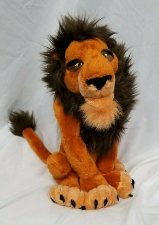 Walt Disney World Plush Lion King Scar Stuffed Animal Claws Disney Parks Resorts