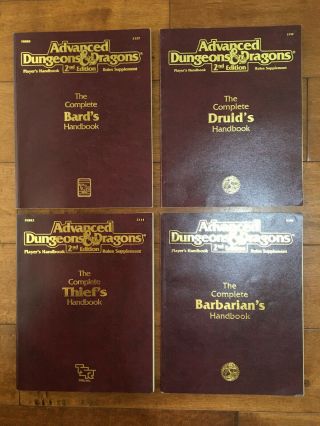 Advanced Dungeons & Dragons Player ' s Handbook Rules Supplement Full Set AD&D TSR 4